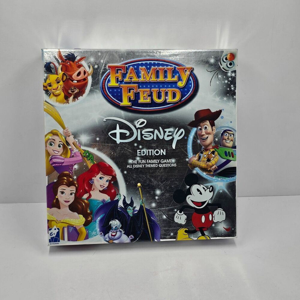 Family Feud Disney Edition Board Game Complete Spin Master Open Box Family Game